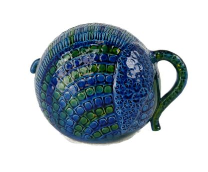 HTF Mid Century Italian Ceramic Elephant era Bitossi Raymor Rimini Blue Funky Collector