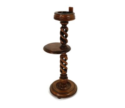 Pedestal Open barley Twist Smokers Table Gorgeous Plant stand Barn Country Style WOW