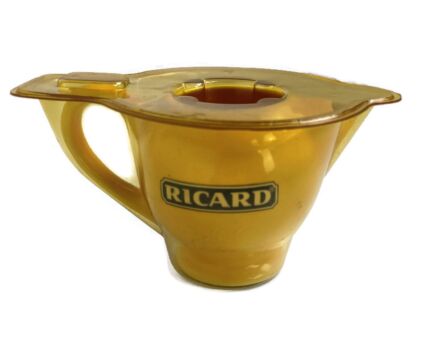 Yellow Ricard Pitcher Jar Ceramic France French Authentic Apero Pastis Collector packaged