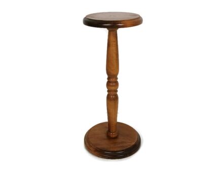 Tall Pedestal carved wood vintage plant stand side bonsai table barn style