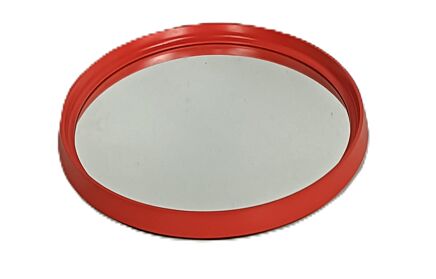Round vintage mirror wood Belgium Deknudt collector large wall hanging