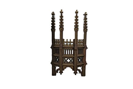 Antique Neo-Gothic Reclaimed Religious Panel Pinnacles - 1800s Wood