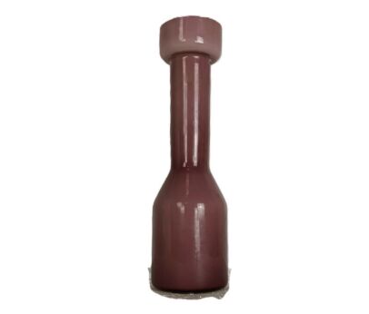 vintage  Opaline glass purple vase Italy cased glass 
