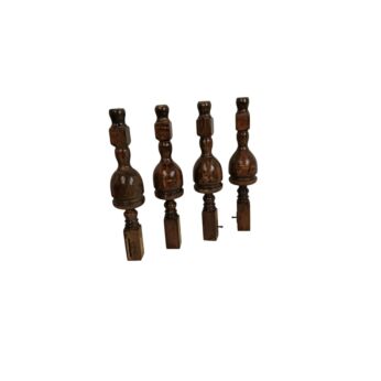 Set of 4 Huge Antique Table Legs Reclaimed Wood Architectural 1800s