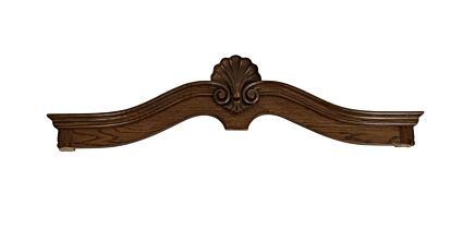 Antique Reclaimed Carved Wood Pediment for Doorway