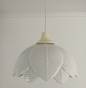 Vintage Porcelain Petal Pendant Chandelier Light