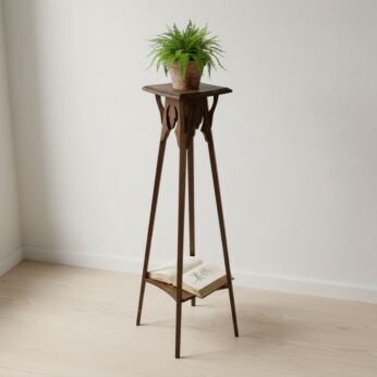 Art Nouveau Pedestal Table Plant Flower Stand Side Table 2 Tier Barn farmhouse style