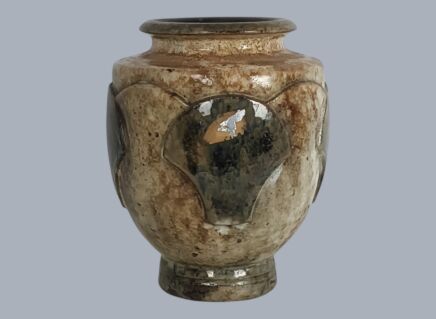 Art Deco Revival Vase Marked Roger Guerin Stoneware Antique