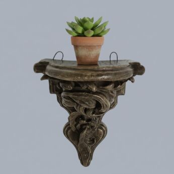 Plaster Small Wall Hanging Console Bracket Shelf Corbel Ornate antique