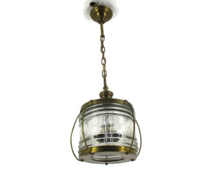 pendant Ship Lamp Clear Pressed Art glass Ceiling Light Ali Baba Style