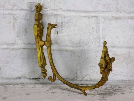 Vintage Brass Ornate Curtain Tie Backs Dragons set of two Curtain Holders Lovely