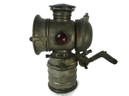 Lamp Brass Bicycle Carbide Torch Light Acetylene Antique Collector Kampioen