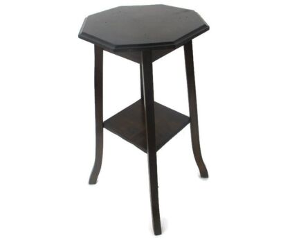 Small Art Nouveau Pedestal Table Plant Flower Stand Side Table 2 Tier Art Deco Barn Country style 19.88"