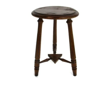 Wooden Side Wine Table Pedestal Plant Bonsai Stand Two Tier Barn Country Style