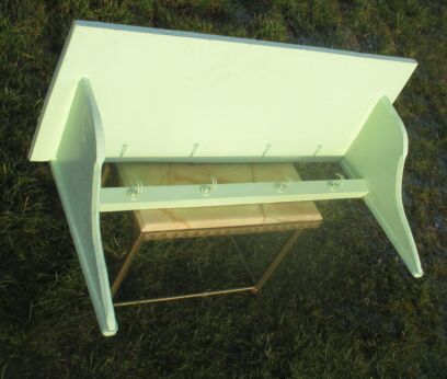 Antique Barn Statement Rustic coat Rack Authentic Painted Green