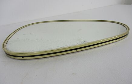 Ornate Oval Wood Wall Hanging Mirror Romantic Retro Vintage Vanity Bathroom