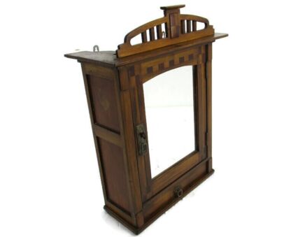 Kitchen Medicine Apothecary Bathroom Cabinet Inlay Marquetry Exquisite art deco