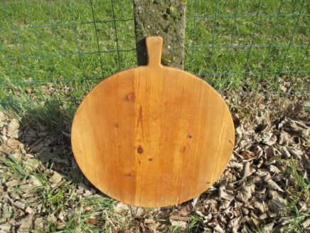 Large Oven Chopping Cutting Serving Board Oval Wood Authentic Rustic 24.40"