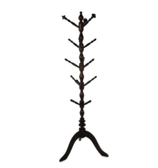 Standing Hall Tree Coat Hallway Rack Wood Vintage Barn Country Farmhouse style