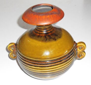 Vintage West Germany Ruscha Keramik Art Pottery Vase Bowl ceramic Fat Lava 60s 70s