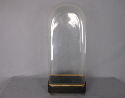 Antique Victorian Rectangular Square Hand Blown Glass Globe Dome HTF 23.4" 10.5"