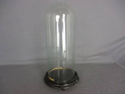 Antique  Round Hand Blown Glass Dome Globe Steampunk Display Doll Clock 13.97"