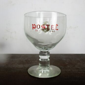 Postel Beer glass Belgian Abbaye Brewery Tulip Chalice Glass Collector Abdijbier
