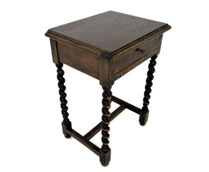 Barley Twist Nightstand Small Side Table Cabinet Hallway Telephone Desk Furniture Drawer Sweet