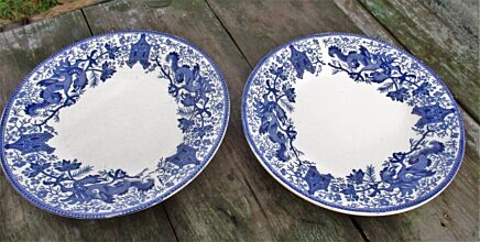 Blue Dragon Boch La louviere 2 Desert Salad Plates