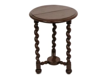 Barley Twist Tripod Side Display Table Pedestal Plant Bonsai Stand Country Barn Farmhouse style