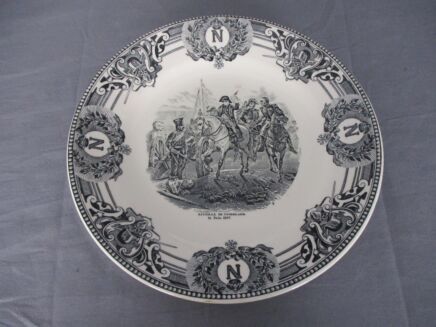 Collector Cabinet Plate Napoleon Bonaparte la Bataille de Friedland Boch Belgium La Louviere