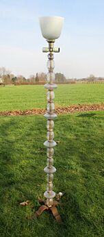 Gorgeous Vintage Floor Standing Lamp Era Murano Glass Hollywood Regency