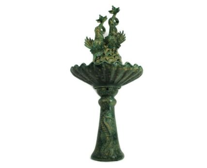 French Vallauris Fountain Fish Ceramic Faience Signed Creations Luc by Auguste Lucchesi Rare Vintage Exquisite WOW