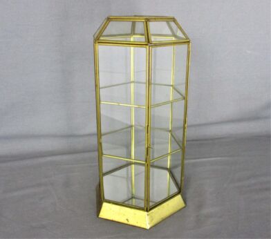Display Curio Miniature Collectibles Cabinet  Cabinet Mirrored tiers