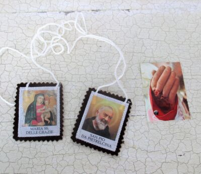 Stola Padre Patris Pio Pietrelcina Catholic Italy Relic Cloth + Prayer Cloths
