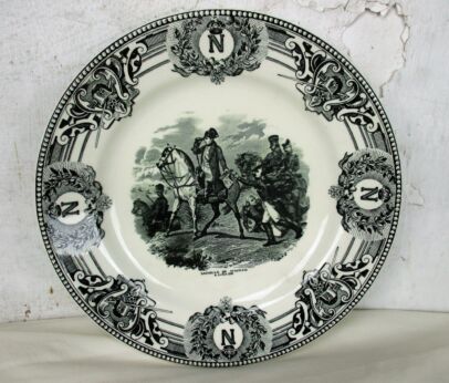 Collector Cabinet Plate Napoleon Bonaparte Bataille de Wagran Boch Belgium HTF