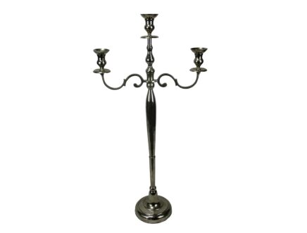 XL Candle Holder Candlestick Candelabra 3 arm Church Altar Monastery Silver Plated