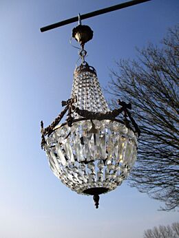 Bag and Tent Basket Chandelier crystal Prisms French Empire Guirlandes Beautiful