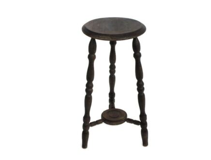 Bobbin Legs Tripod Side Display Table Pedestal Plant Bonsai Stand Country Farmhouse Barn style