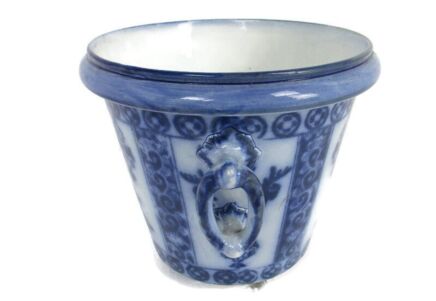 Vintage Boch Royal Sphinx Delfts blue White Flower Pot Jardiniere Planter Marked