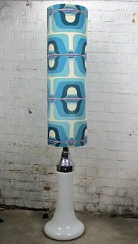 Large Floor Lamp Carlo Nason Mazzega Mid Century Modern Pop Art Abstract Blue