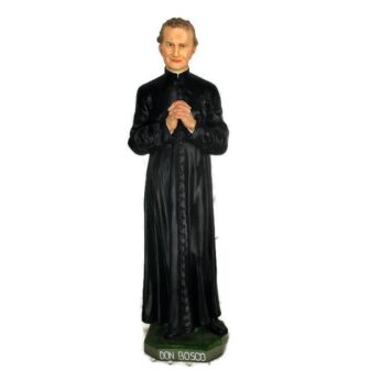 Large Antique Church Statue Don Bosco Giovanni Bosco Plaster HTF Collector 24.8"