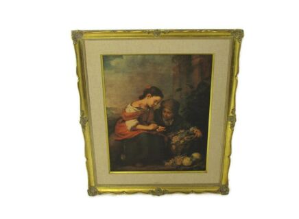 Art Print Beautiful Frame The Little Fruit Seller after Bartolome Esteban Murillo Lovely