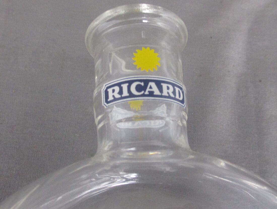 Two French Ricard Pitchers Water Carafe Pastis Apero France Collector HTF -  Collectors in the House
