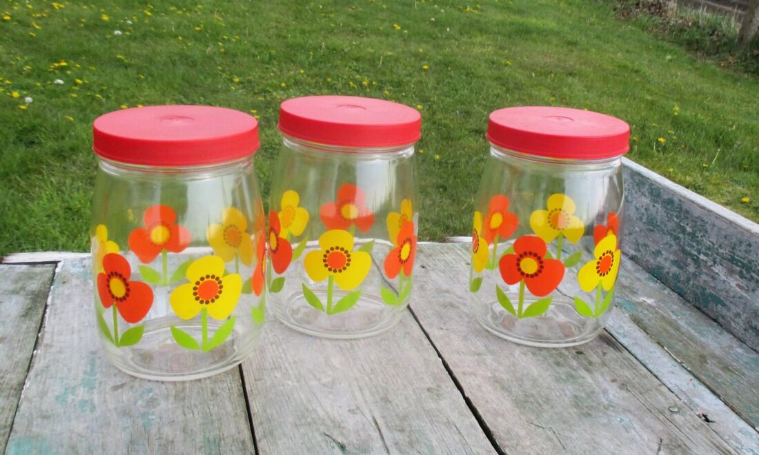 Vintage Glass Food Storage