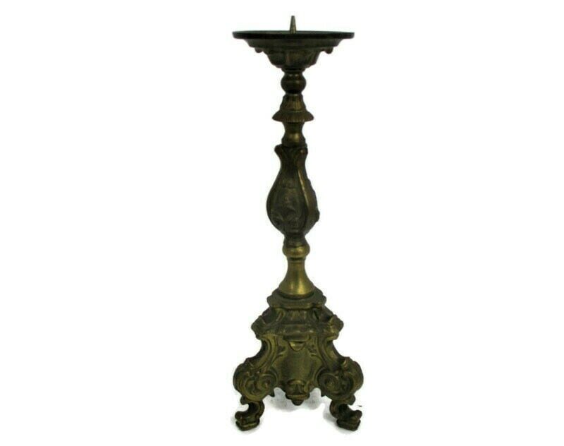 Antique Candle Holder Candle stick Church Chapel Altar Monastery