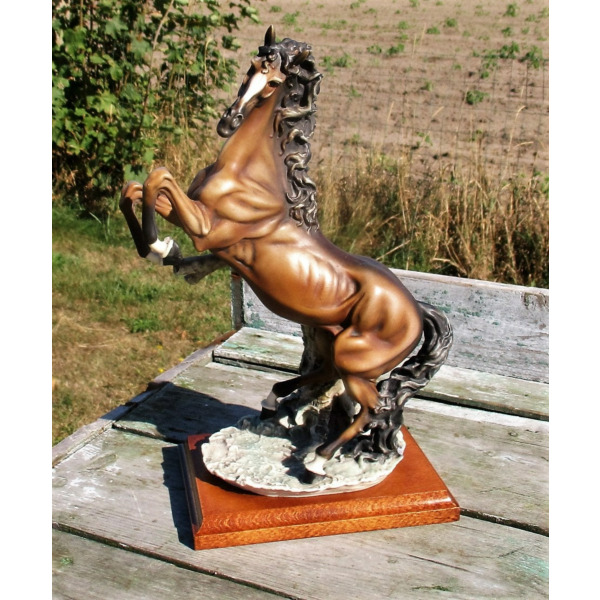 Giuseppe Armani Rearing Horse Figurine Statuette Capodimonte