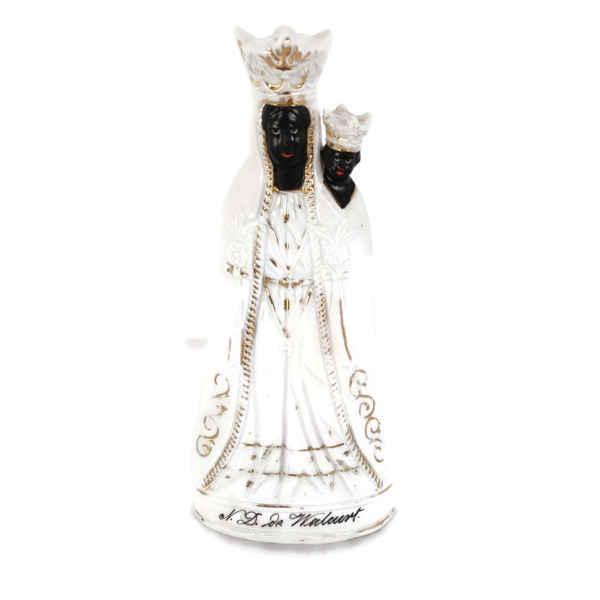 Statue Black Madonna Notre Dame de Walcourt Porcelain Virgin Mary HTF ...