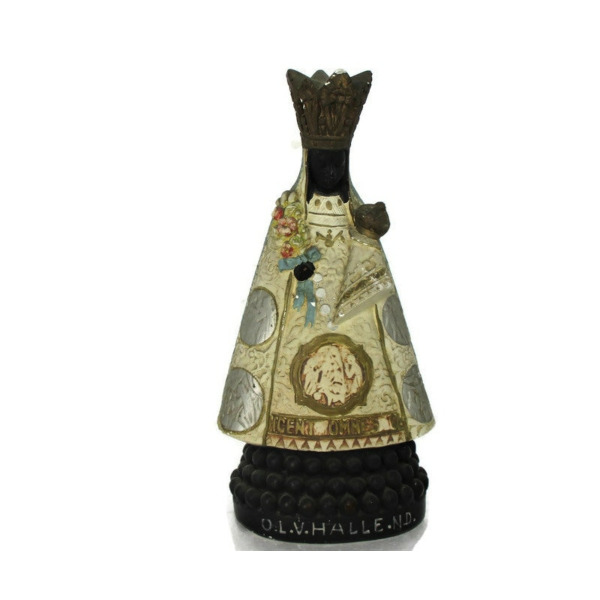 Black Madonna De Hal Halle Virgin Mary Statue Figurine Plaster ...